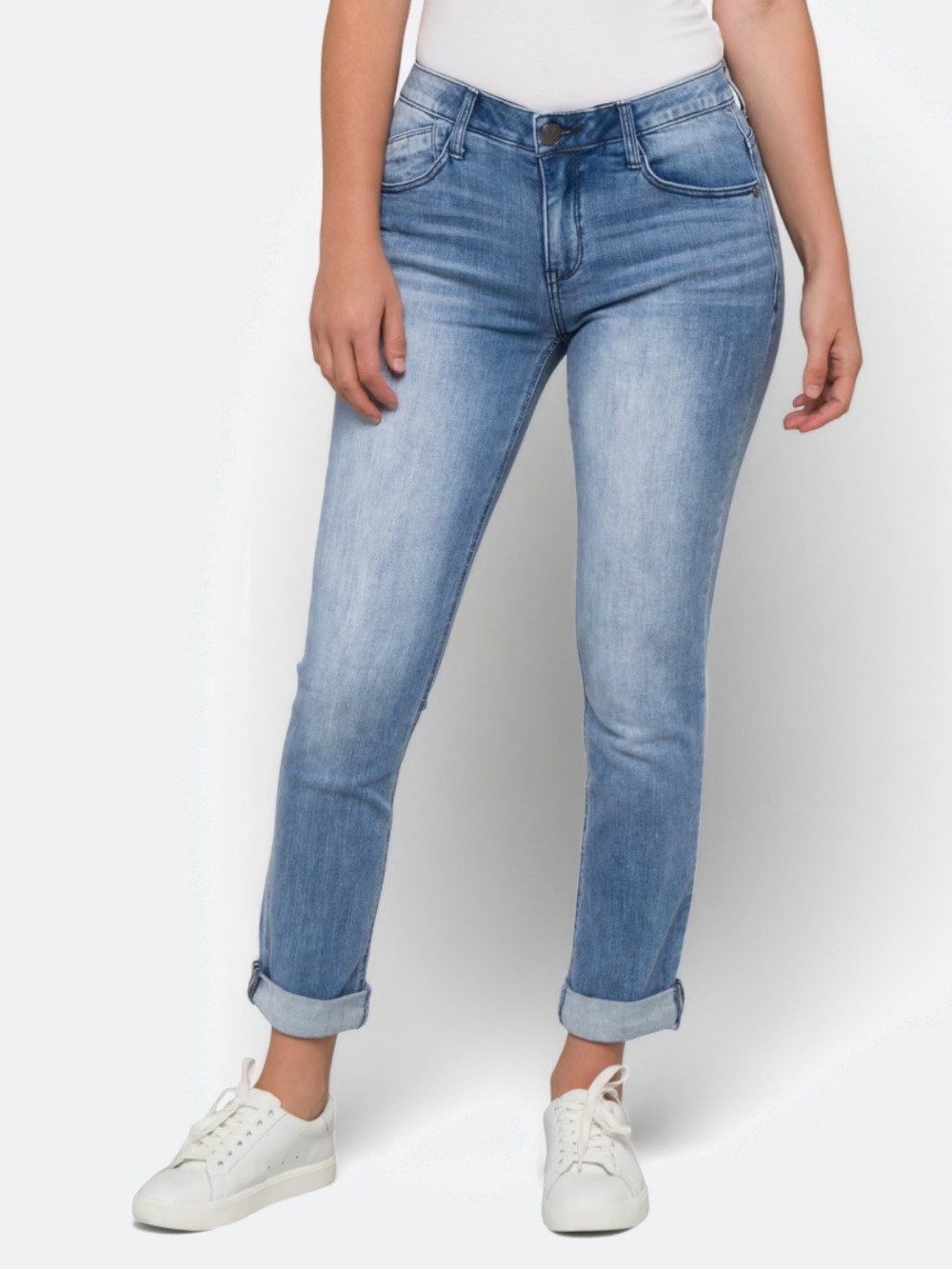 NWOT Democracy Ab Solution Girlfriend Jeans  Flattering Women's 8 Stretch